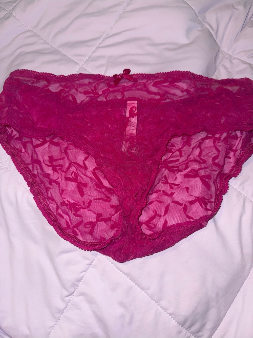 NWT Victoria’s Secret Pink Bow Lace Panty